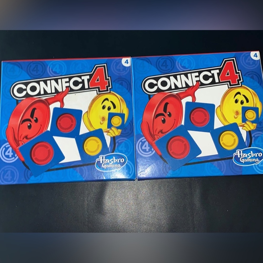 2x Hasbro Gaming Connect 4 Decal x McDonalds Toy drawing book #4 Sealed New